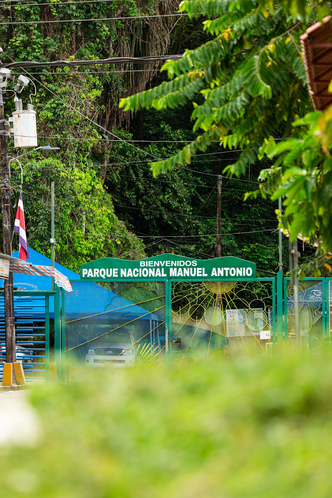 entrada al Parque Nacional Manuel Antonio